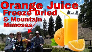 SOLVED! Freeze Dried Orange Juice &amp; Rehydrating to make Mimosas!