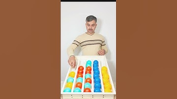 Fun & Chaos: Color Ball Sorting Challenge 🟢🔴🟡🔵 | Fun Games #game #satisfying #shorts