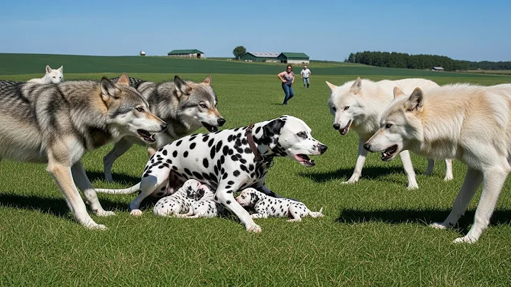 Brave Dalmatian Mother Saves Her Newborn Puppy from Ferocious Wolf Pack 🐺🐶 | Wildlife Rescue