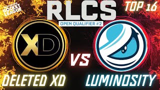 Luminosity Gaming vs Deleted XD | 2024 RLCS Major 1 Open Qualifier 2 | Winner Goes Top 16