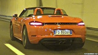 2016 Porsche 718 Boxster S Sounds in Tunnels - POV OnBoard/Outside Accelerations!