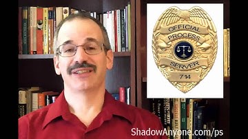 What is process serving.  How to be a process server with surveillance and skip tracing.