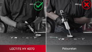 LOCTITE HY 4070 vs. Polyuretan (NO)