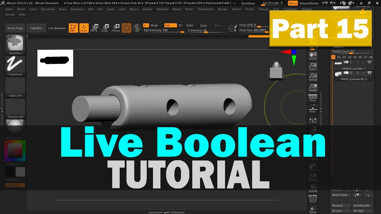zbrush live boolean