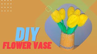 How to make DIY flower vase |CREATIVE IDEAS|