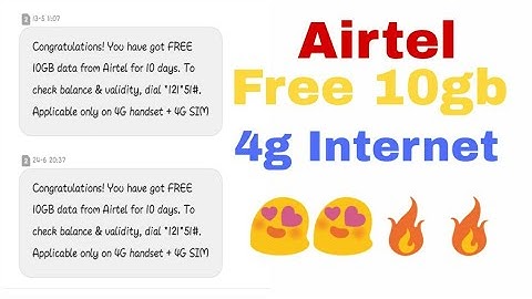Airtel Free 10gb 4G for All users 2019 || Latest Trick || Premium looters-trickz