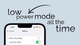 Can I Use Low Power Mode All The Time In Iphone? Explained
