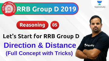 3:00 PM - RRB Group D 2019 | Reasoning by Sachin Sir | Direction & Distance | Day #5