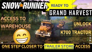 The Beast Rising SnowRunner -Unlock K700 Tractor Phase 8 Grand Harvest Crossroads CE1-No Commentary