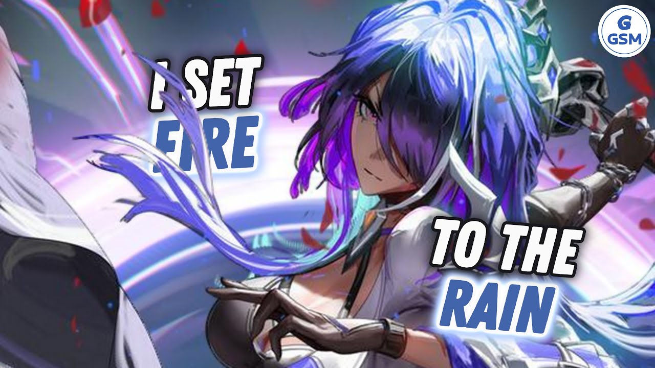 Nightcore - Set Fire To The Rain (Rock Version) - (Lyrics)