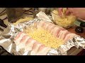 Картофель с сыром запеченный в беконе - картофельный мильфей.