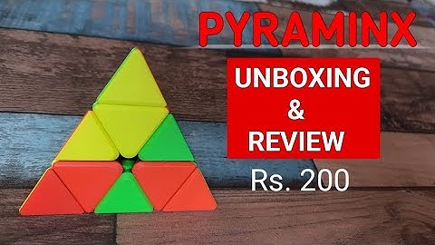 Pyraminx Unboxing Under 200 | Rubik