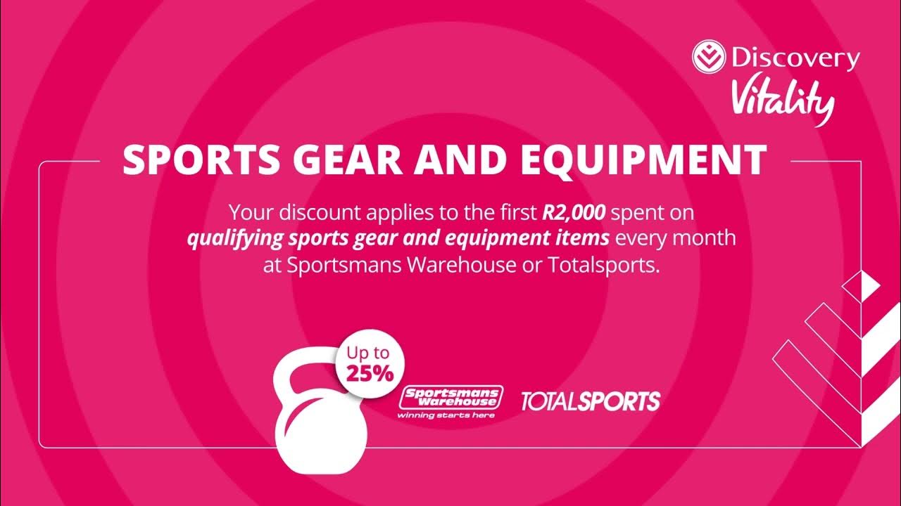 Vitality Active Gear – Sports Gear and Equipment upfront discount 
