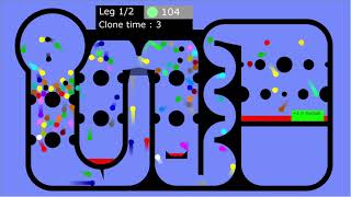 Beat the Timer 2 : Marble clones first - Algodoo marble race