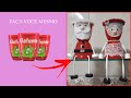 como fazer papai Noel com pote de extrato de tomate / reciclando pote de extrato de tomate