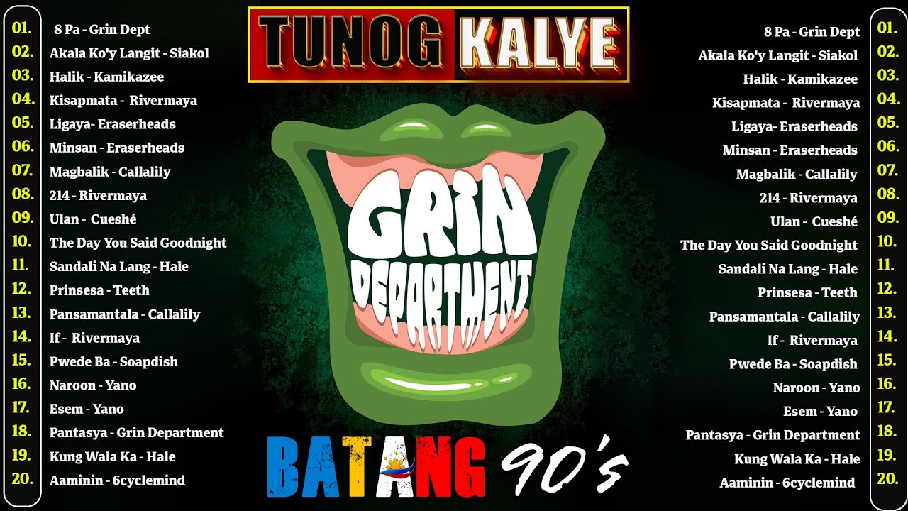 TUNOG KALYE, Batang Songs 90s - Parokya Ni Edgar, Callalily, Eraserheads, Mayonnaise, Rivermaya...