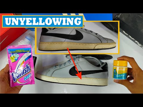 Cara Memutihkan Sol Sepatu yang Menguning atau Unyellowing