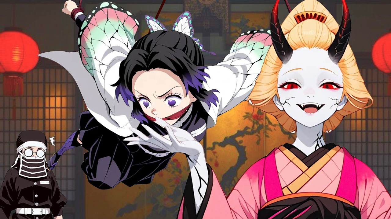 【鬼滅の刃】鬼に捕まった胡蝶しのぶを助けるゲスメガネ【Demonslayer】Maeda saves Shinobu from being captured by a demon.