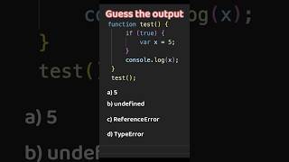 Javascript tricky problems - Hoisting #shorts #short #javascript #webdevelopment #viral #coding