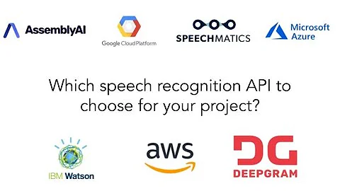 Which Speech Recognition API to choose for your project? - Eden AI