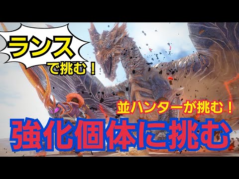 【モンハンライズ】強化個体のクシャルダオラに初見ランスで並ハンターが挑む!