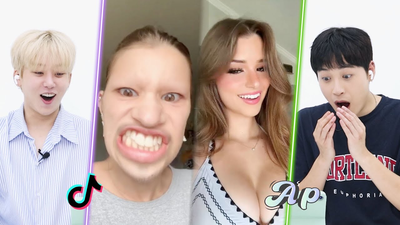 Нашёл девушку своей мечты! Двое K-pop мужчин реагируют на челлендж TikTok ПОСМОТРИ НА МЕНЯ | асопо