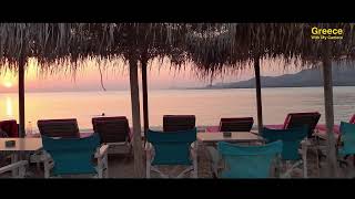 Greece - Elafonisos - Kontogoni Beach - Ελαφόνησος - Παραλία Κοντογόνι, Αμμουδιά, Ηλιοβασίλεμα - 4k