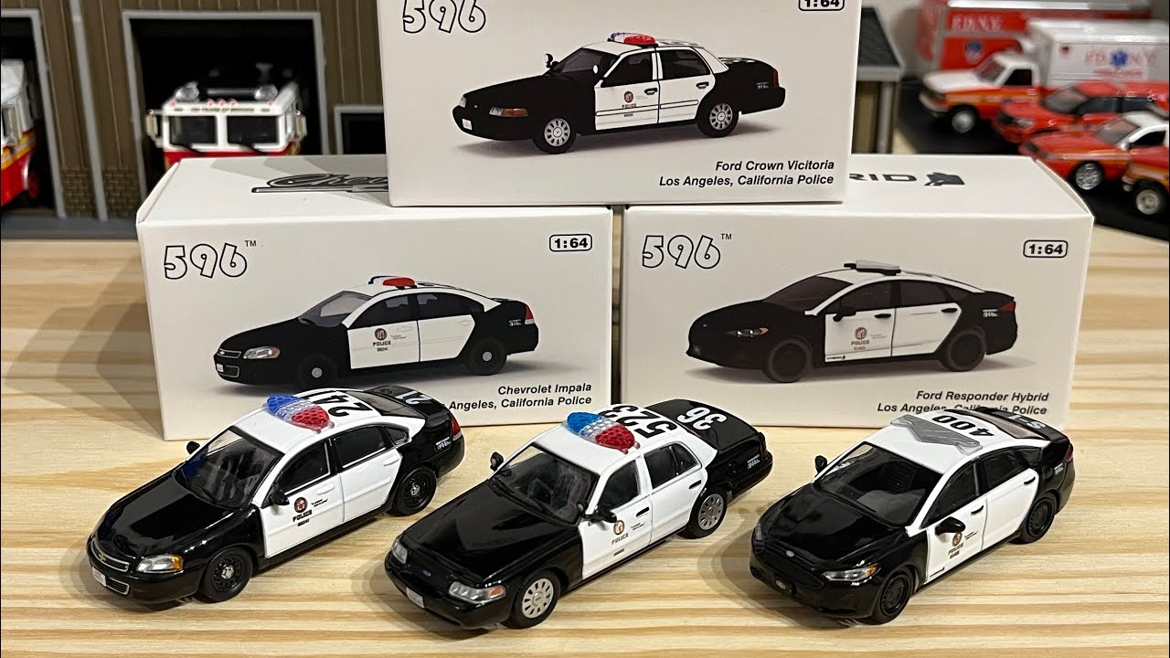 596 model 1/64 LAPD 4台セット 596 model 1/64 LAPD 4台セット 596 Model 1/64 Chevrolet Impala