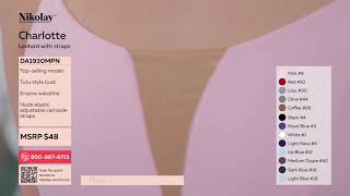 Da1930Mpn Charlotte, Leotard With Straps