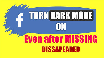 how to turn facebook dark mode on even after missing - how to enable dark mode on facebook.