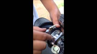 How to install an upgraded mini bike air filter