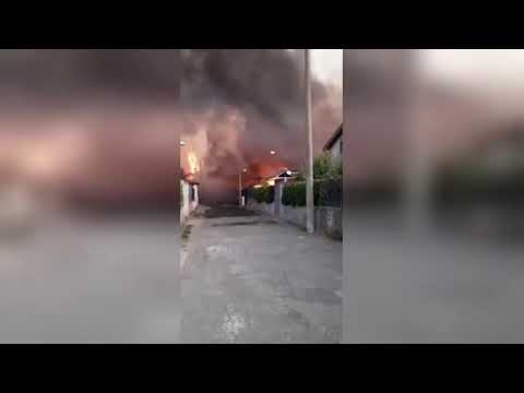 Catania, incendi filmati dalla Polizia di Stato