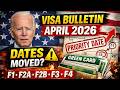 VISA BULLETIN APRIL 2026 SHOCKING UPDATE FAMILY GREEN CARD PRIORITY DATES FINALLY MOVED 