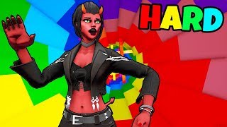 The Worlds HARDEST Rainbow Dropper!! (Fortnite Creative Mode)