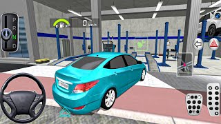 New Hyundai Accent At Auto Repair Shop - 3d Driving Class Car Game Android Gameplay