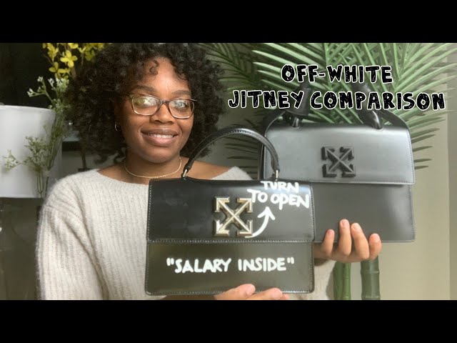 OFF-WHITE 1.4 Jitney Bag "CASH INSIDE" Off White Black