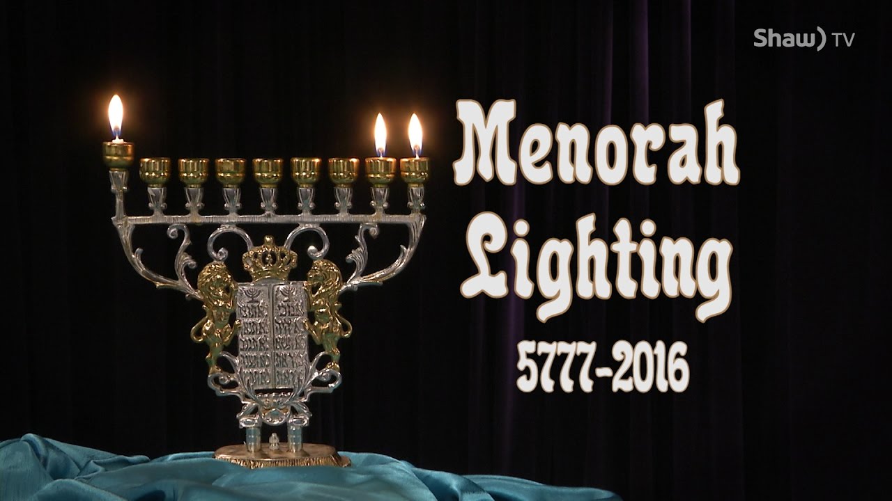 Menorah Lighting 2016 from Calgary City Hall - YouTube