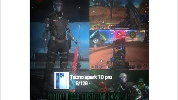 TECNO SPARK 10 PRO GAMEPLAY VIDEO | project blood strike gameplay | part 1| princeraj25gaming