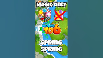 Bloons TD 6 - Spring Spring - Hard - Magic Monkeys Only - No Monkey Knowledge #gameguide #btd6