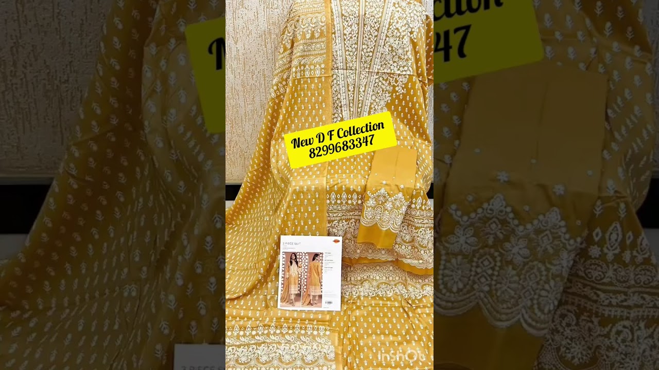 Original Khadi brand Lawn Embroidered Collection With Lawn Dupatta & Trouser 