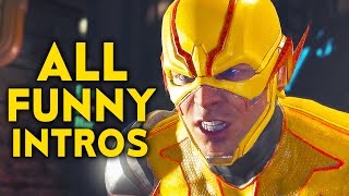 INJUSTICE 2 ALL Funniest Intros Dialogues Funny Character Banter Interaction