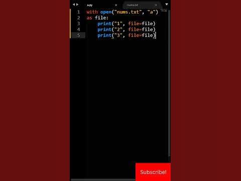 Python File I/O: Automatically Write Line To File With A Newline - YouTube