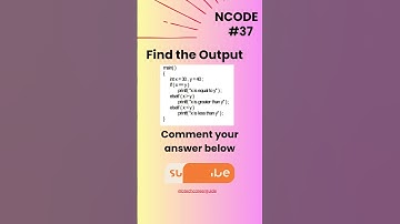 NCODE #37 | Find the output | Comment your Answer Below | #coding #ncodeseries #ncode #coding #code.