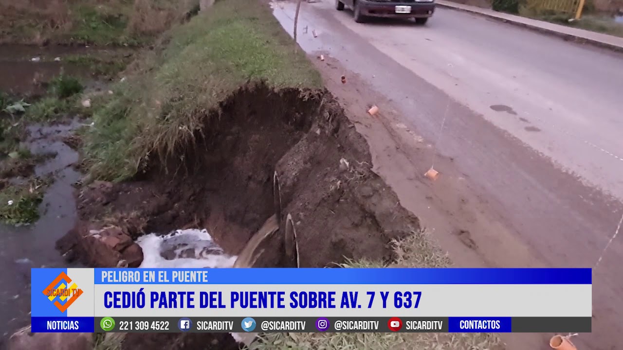 Peligro en el puente de de Av. 7 y 637