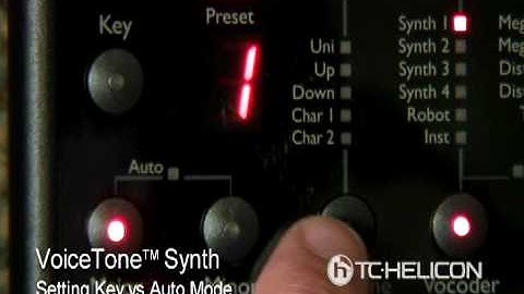 VoiceTone Synth | Part 5: setting key vs. auto mode