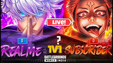1vs1 with subscribers 😎😁😎 #bgmilive #pubglive #pubgnewupdate | @RealmeOPisLive