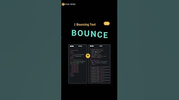 CSS Bouncing Text #shots #shortvideo #html #css