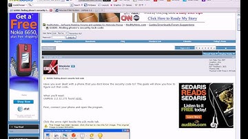 How To Find A Motorola Razr Phone Unlock Code Or Security Lock Code 100% WORKS!