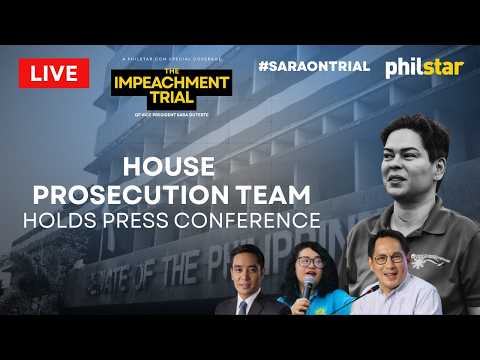 LIVE: Impeachment prosecution team holds press conference | July 20