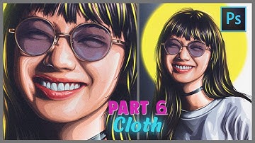 [ Photoshop Tutorial ] Vexel Art Portrait - PART 6 CLOTH